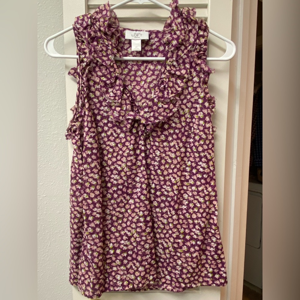 💜Loft • purple tank top • SP